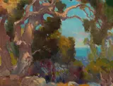 Marion Wachtel, Old eucalyptus; Mountain lake (double-sided)