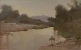Charles A. Fries, Early morning above San Diego mission dam