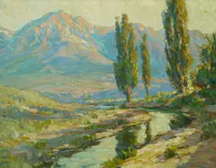 Benjamin Brown, Lights and shadows, High Sierras, oil on canvas