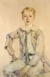 Robert Reid, Portrait of a boy, 1920, oil on canvas