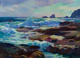 Barse Miller, Afternoon light, Laguna, oil on canvas
