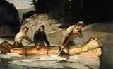 Frank Schoonover, As the canoe swept by