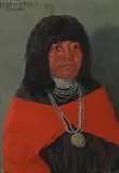 Eldridge Ayer Burbank, Portrait of Bogo-o-stee-i, Apache, oil on board