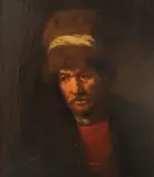 Dutch School, A portrait of a man, quarter-length, wearing a hat