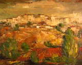 Eric Gibberd, St. Paul de Vence, France, 1960, oil on canvas