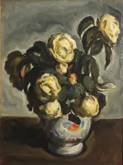 Flower study by Louis Ritman, oil on panel, sold Nov 2012