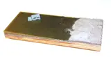 Michael Ashkin, Untitled, 1995, dirt, cement, glue, resin and toy truck on plywood