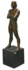 Michael Bergt, Man, 2000, bronze with steel base