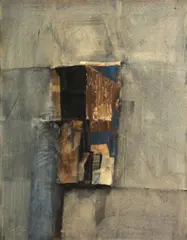 Karl Kasten, Malta, 1965, oil and pencil on paper on panel