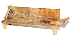 William King, Man sleeping on a bench, balsa wood