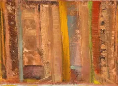 Untitled by Robert Natkin, 1962, oil on canvas board, sold Nov 2012