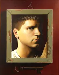 Jacob A. Pfeiffer, Self reflection, 1999, oil on panel