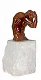 John Sisko, Minotaur II: Concealed, 1994, bronze on limestone base