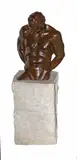 John Sisko, Minotaur I: Emerging, 1994, bronze on limestone base