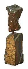 John Sisko, Torso Study: Male II, bronze on shelfstone base