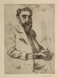 Lovis Corinth, Portrait of Hermann Struck (S. 80ii)
