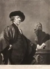 Valentine Green, Sir Joshua Reynolds, Knight (C.S., R. 110;  W. 105), 1780, Mezzotint on laid paper, Russell's second state (of 6), after a self-portrait by Reynolds