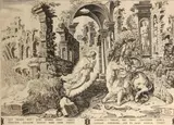 Theodoor Galle, Qvo vaesane ruis..., 1560s, Engraving on laid paper