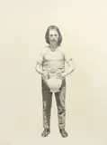 Gerald Gooch, Untitled (Man dumping water), 1969, Lithographs on heavy wove paper, each signed in pencil