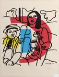 Fernand Léger, Le couple (Saphire p. 291), 1955, Color lithograph on wove paper