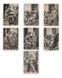 Georg Pencz, The Liberal Arts (B. 110-116; L109-115), c. 1541, Titles Include: Grammatica; Dialectica; Rhetorica; Arithmetica; Musica; Geometri; Astrologia
