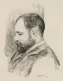 Ambroise Vollard, from L'Album des Douze Lithographies (D., S. 37) by Pierre-Auguste Renoir, c. 1904, Lithograph on wove paper, from the total edition of 1000, sold Nov 2012