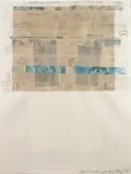 Robert Rauschenberg, Arcade, 1975, Offset lithograph in colors with collage and embossing on handmade paper