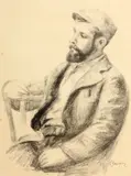 Louis Valtat, from L'Album des Douze Lithographies (D., S. 38) by Pierre-Auguste Renoir, c. 1904, Lithograph on wove paper, from the total edition of 1000, offered Nov 2012