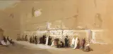 Henry Andrew Harper, The Wailing Wall, Jerusalem, watercolor over pencil heightened with white