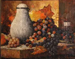 Autumn days by Frank Coburn, oil on canvas, offered Oct 2012
