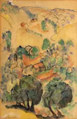 Arthur Durston, Mt. Washington #2, watercolor and pastel on paper