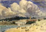 Hayley Lever, Beach at St. Ives (a pair)