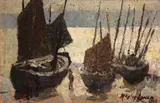 Hayley Lever, Fishing boats, Cornwall, England