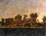 Roger Edward Kuntz, Sunset Shapes III, oil on canvas