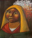 Arturo Nieto, Portrait of a woman, pastel on paper