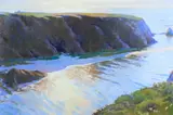 Douglas Restivo, Coastal landscape, 1984, pastel on paper