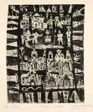 Ynez Johnston, Jungle Village, n.d.