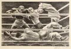 Fletcher Martin, Lullaby, 1942, Lithograph on wove paper