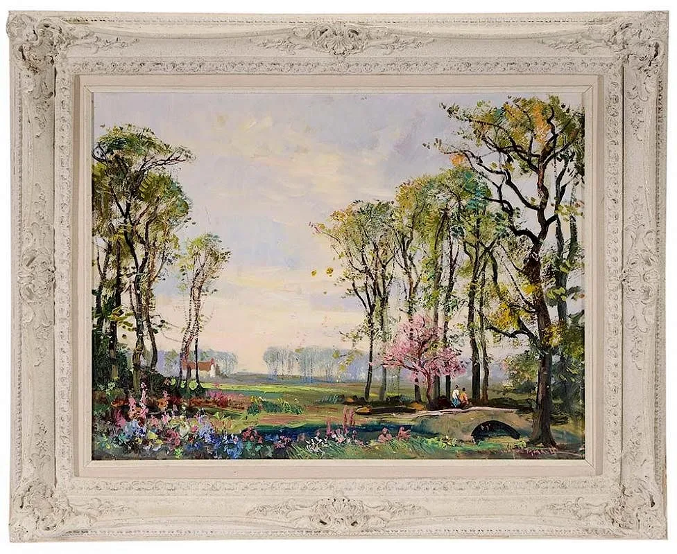 Wayne Beam Morrell, Spring Light, oil on fiber board