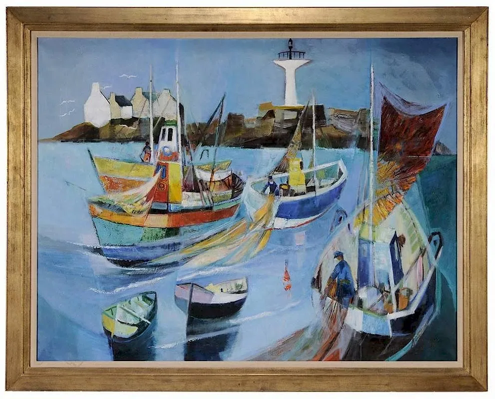 Andre Duret, HonFleur, 1986, oil on canvas