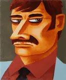 Man by Graham Knuttel, Oil on canvas, sold Mar 2023