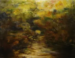 Walk In The Woods, Wicklow by Jennifer Kingston, Oil on canvas, sold Mar 2023