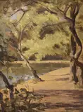Ronald Ossory Dunlop, Stephens Green, Oil on board