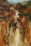 Jennifer Kingston, Stag In Autumn, Oil on board