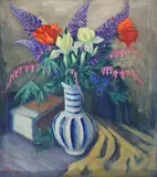 Karl Larsen, Still Life, Karl Larsen 20th Century Oil on canvas