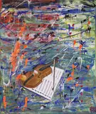 David Murphy, Violin, Acrylic