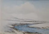Howard Knee, Snow Over Wicklow, Watercolour
