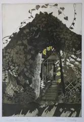 Jacqueline Stanley, Irish Garden, Etching