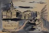 Norah McGuinness, The Rotunda - Dublin, Ink and wash