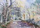 Mabel G. Young, The Forest Path, Watercolour